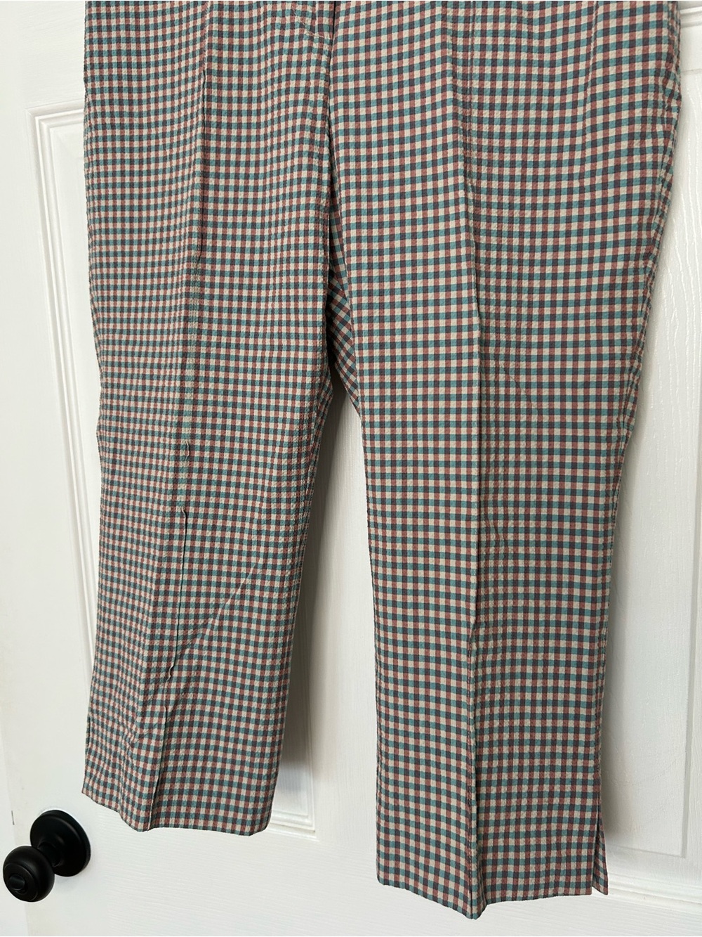 Veronica Beard Dhara Capri Pant Gingham - Picture 6 of 13